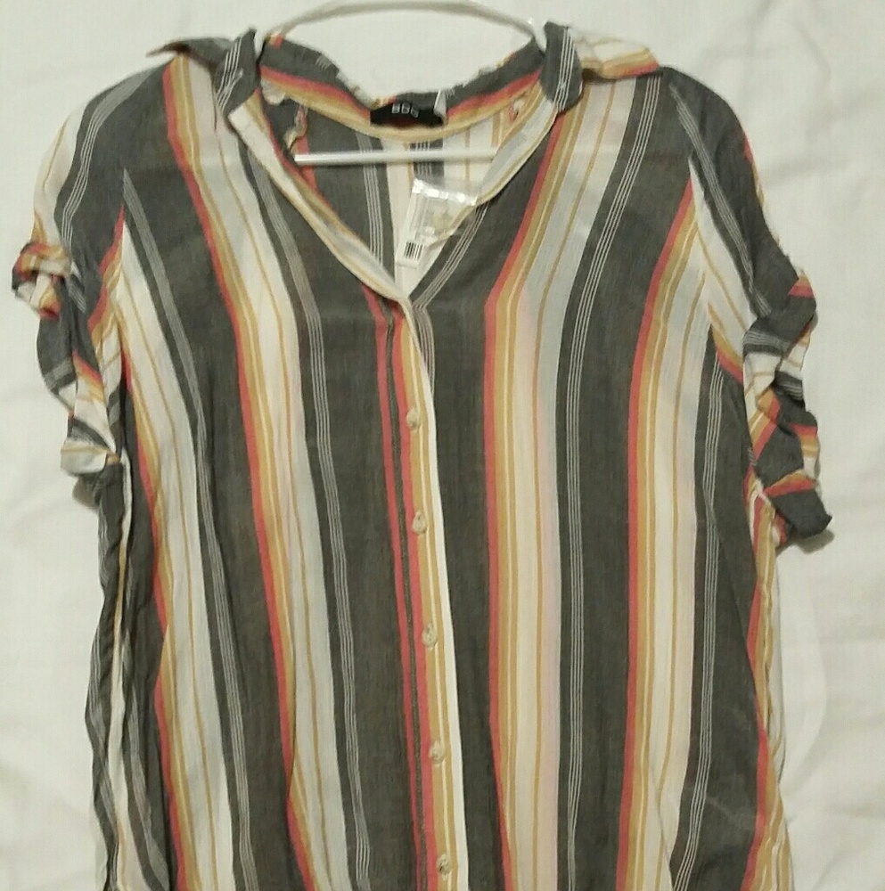 Urban Outfitters Striped Button Down